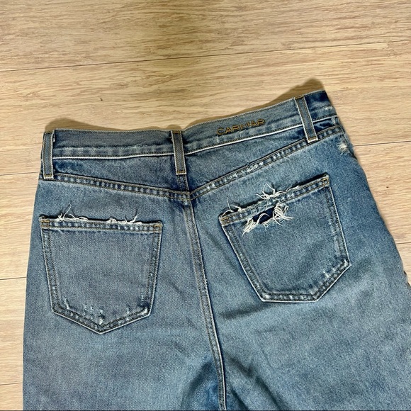 CARMAR High Waisted Distressed Denim Jeans - Picture 6 of 8